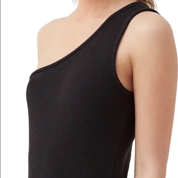 One-Shoulder Ribbed Bodysuit - Picture 4 of 7